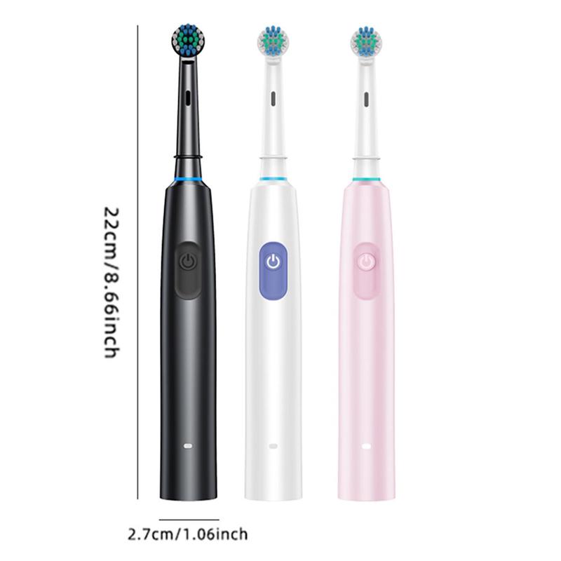 Rechargeable Electric Toothbrush Set, 1 Set Portable Electric Toothbrush with 8 Replacement Brush Head & Travel Case, Oral Care Toothbrush for Adults