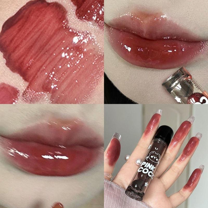 Mirror Lip Glaze, Long Lasting Non-fading Watery Lip Gloss Lip Stain Lip Oil , Moisturizing Liquid Lip Tint Juicy Lip Plumper Plumping Lip Stick, All Occasions Lip Makeup Products, Boyfriend Gift