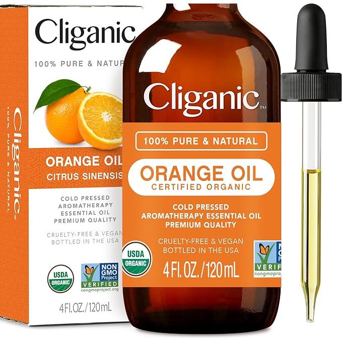 Organic Orange Essential Oil for Body Care and Comfort - Vegan and Plant-Based