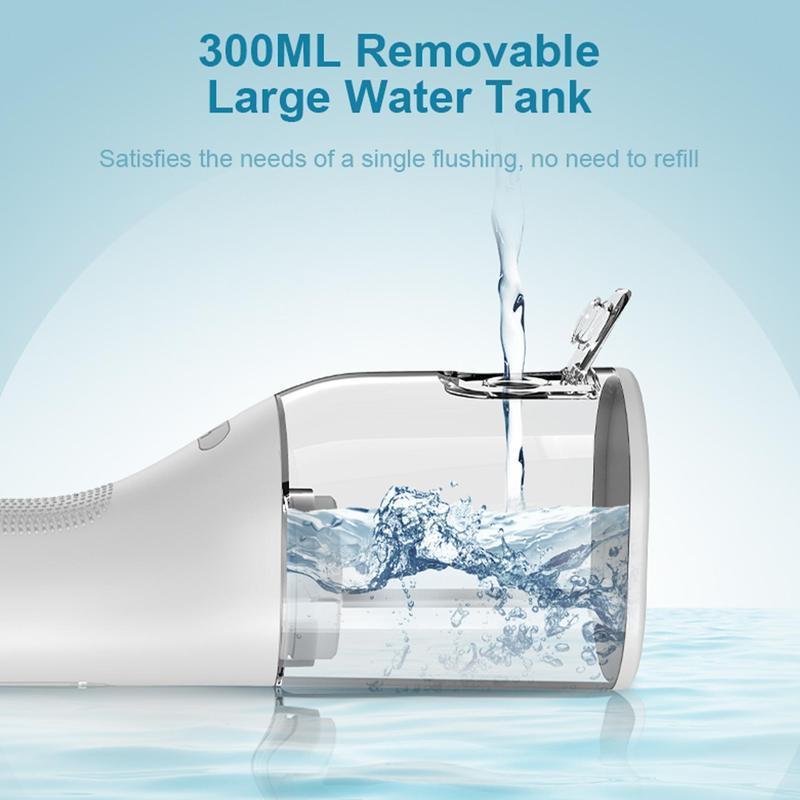 Portable Water Flosser, Christmas Gifts Fall Gifts, 1 Box Rechargeable Oral Irrigator & Accessories, Waterproof Cordless Dental Flosser for Home & Travel, Winter Gift