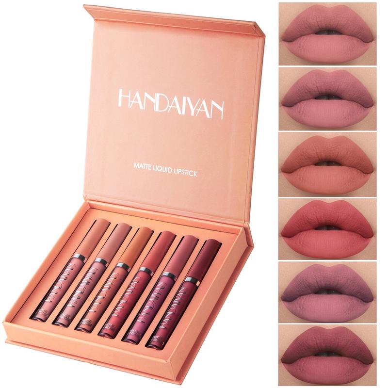 6 12Pcs Matte Liquid Lipstick Makeup Handaiyan BestLand Set, Long-Lasting Wear