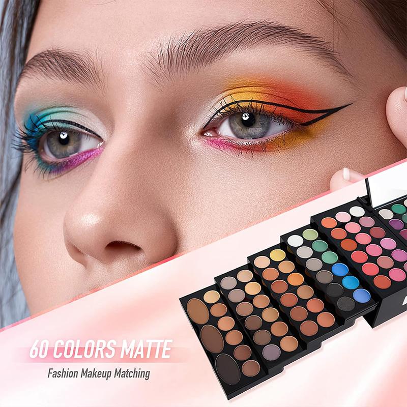 Eyeshadow Palette ,Contour Palette Maquillaje Para Mujer,makeup Kit for Women Full Kit,With 142 Color Eyeshadow 3 Color Blush 3 Color Eyebrow Powder...