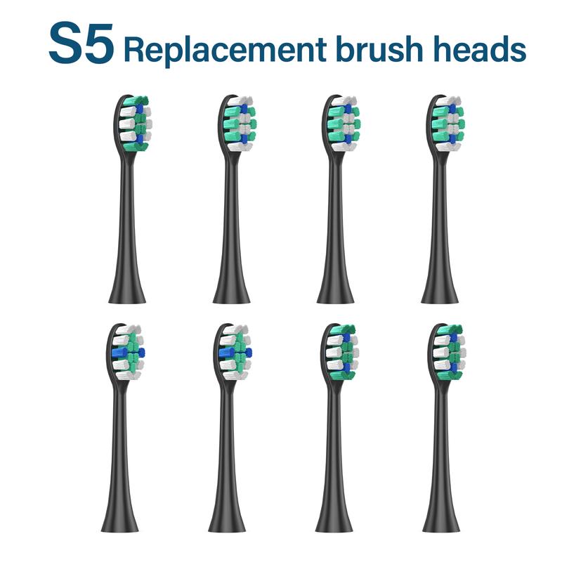 Rtauys 8Pcs  Replacement Brush Heads for Rtauys S5 Electric Toothbrush，Electric Toothbrush Heads for Rtayus S5 Electric Toothbrush