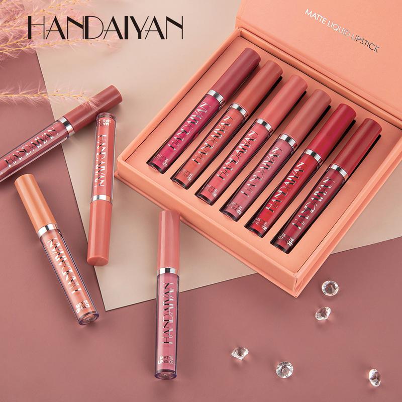 6 12Pcs Matte Liquid Lipstick Makeup Handaiyan BestLand Set, Long-Lasting Wear