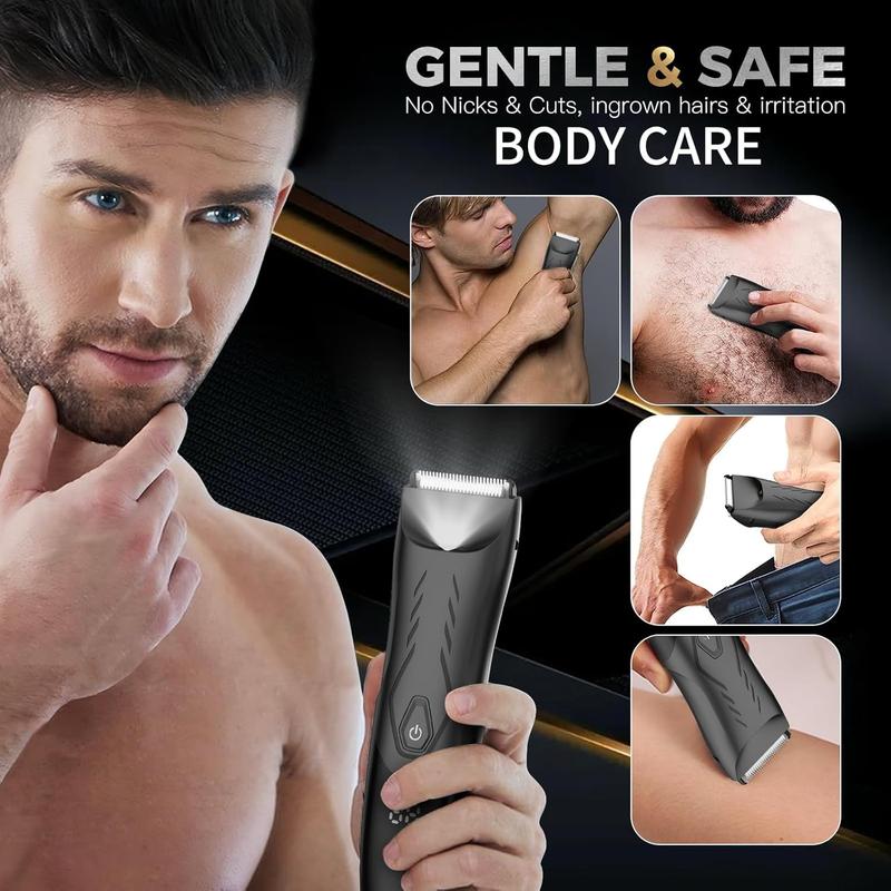 Manscape Electric Groin Hair Trimmer, Showerproof Ball Shaver Trimmer Men, Waterproof Body Hair Trimmer, Men Pubic Hair Trimmer, Cordless Men Body Shaver Groomer