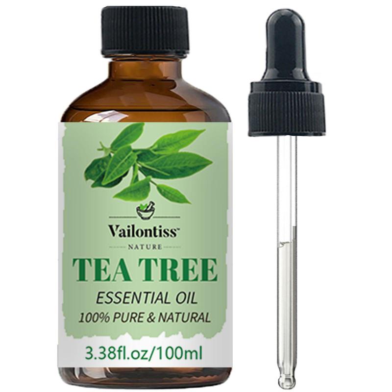 100ml Tea Tree Essential Oil, Moisturizing Hair Massage Oil, Body Care Oil for Soothing Dry Skin, Multipurpose Skin Care Product for Daily Use