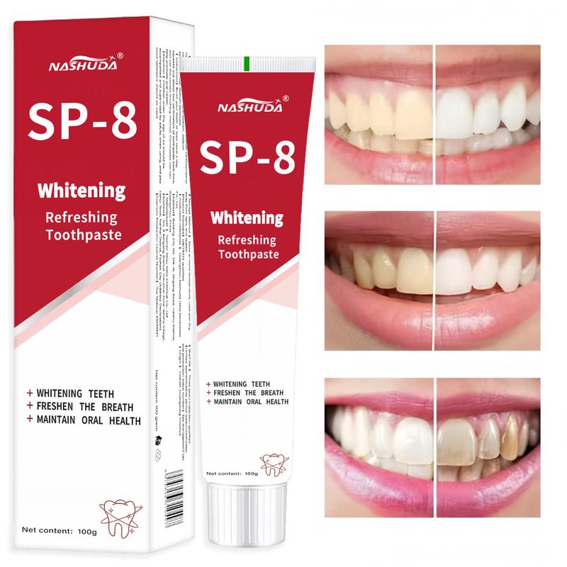 SP-8 ProbioticWhitening Toothpaste, Free of Fluoride,Hydroxyapatite, Anti plaque, Oral HealthManagement sp-8