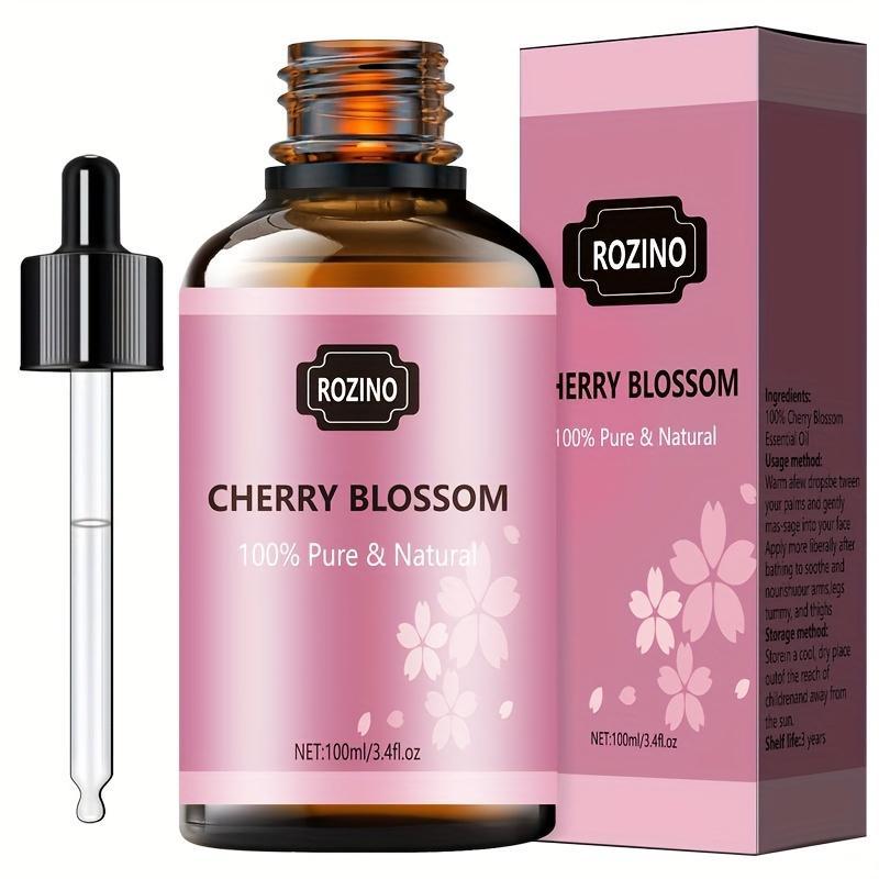 100ml Cherry Blossom Essential Oil, Comfort Natural Body Care & Massage Oil For Skin Care, Hair, Beard & Eyelash Care