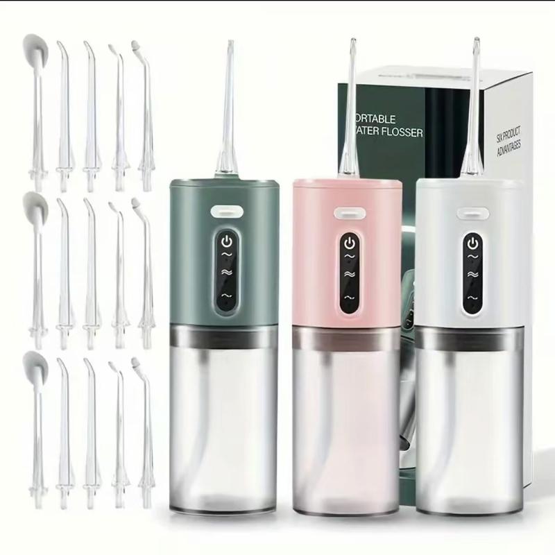 Water Dental Flosser Teeth Pick Intelligent Memory Oral Irrigator Portable Rechargeable IPX6 Waterproof Electric Dental Flossers for Home & Travel，Halloween, Thanksgiving, Christmas gifts