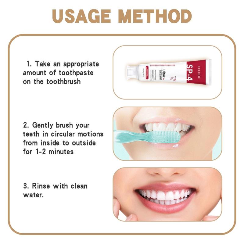 EELHOE SP-4 Toothpaste Oral HealthManagement,Probiotic WhiteningToothpaste, Removes Stains,FreshBreath,Preventing cavities