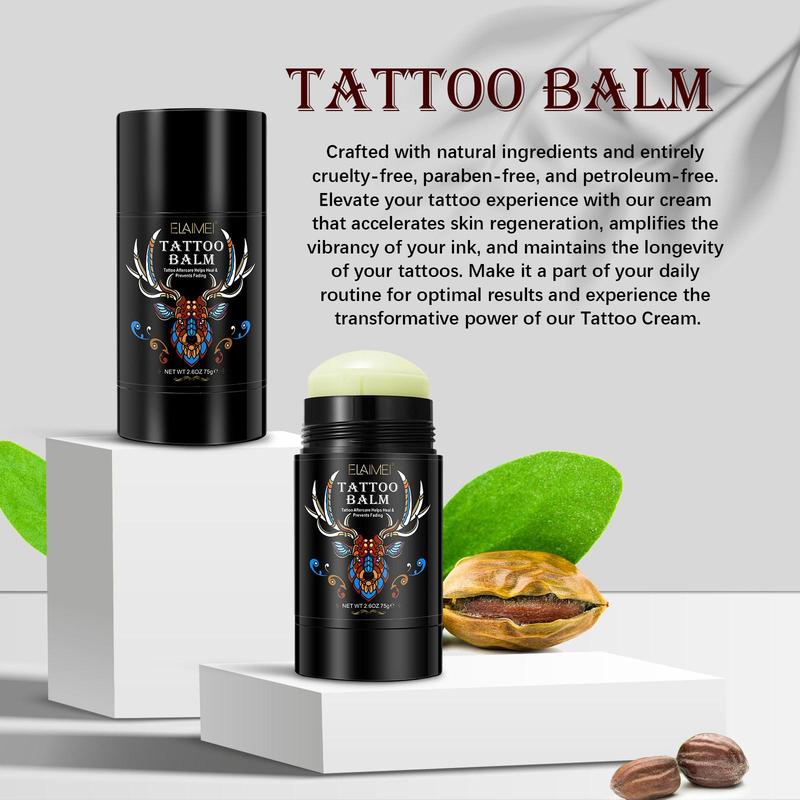 Tattoo Color Protection Balm, 2 Boxes Tattoo Care Stick, Restores Old Tattoo, Soothing and Moisturizing Tattoo Butter for Men and Women