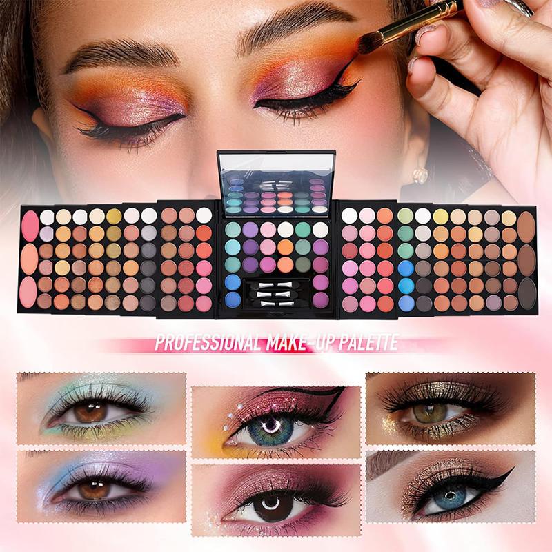 Eyeshadow Palette ,Contour Palette Maquillaje Para Mujer,makeup Kit for Women Full Kit,With 142 Color Eyeshadow 3 Color Blush 3 Color Eyebrow Powder...