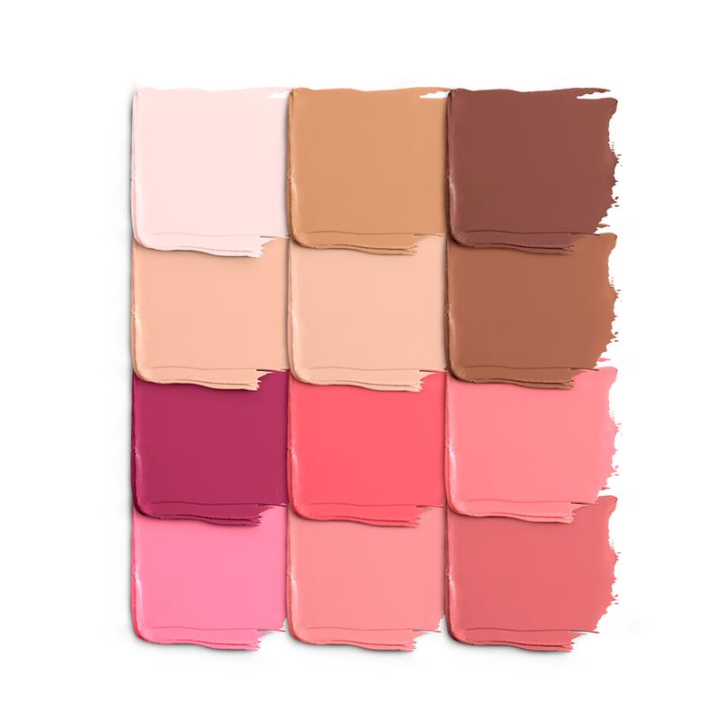 HD Skin Multiuse Cream Foundation & Blush Palette - 12 Shades for Flawless Complexion - Makeup, Blend - Make Up For Ever