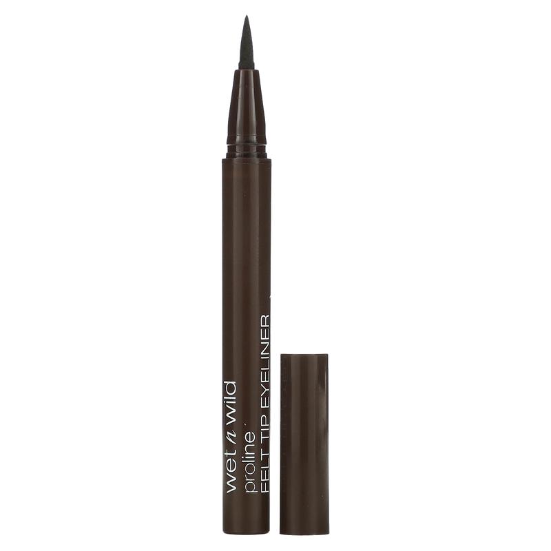 wet n wild ProLine Felt Tip Eyeliner, Dark Brown, 0.017 oz (0.5 g)