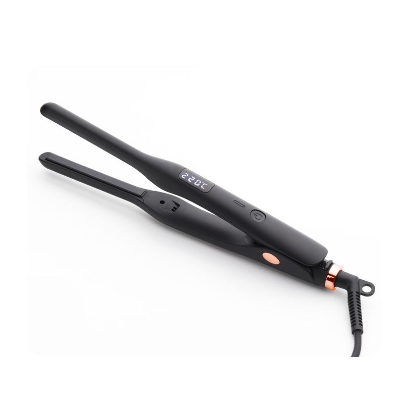 2-in-1 Hair Curler and Straightener with Tourmaline Heating Plate and LED Display - Smooth Comfort Styling Tool