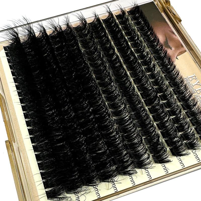 Individual False Eyelashes for Eyelash Extensions, Self Grafting Curling Fake Eyelashes, Eye Makeup Enhancement Tool for Women & Girls