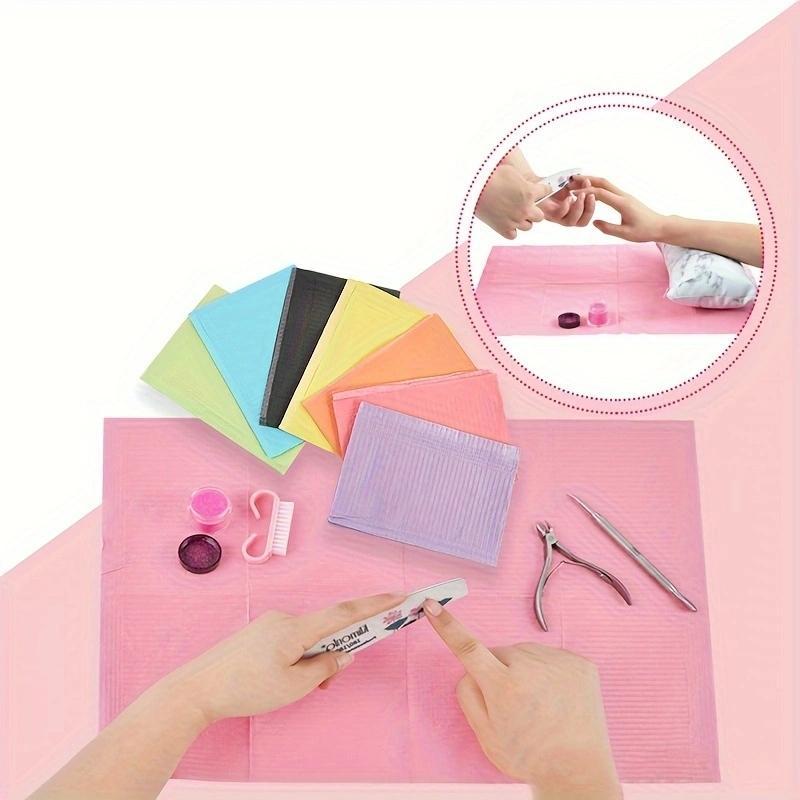 Disposable Nail Table Mat, Tattoo Cleaning Pad, Manicure Table Mat for Salon, Manicure Accessories