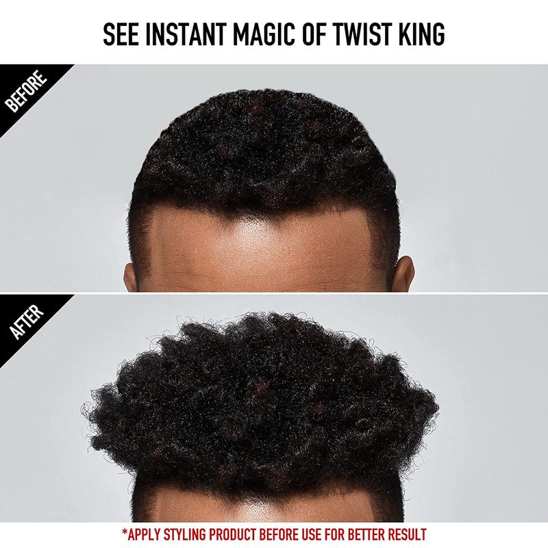 RED BY KISS Bow Wow X Twist King Twist Styler Brush for Curly, Coiled, 4C Hair, Afro Curl Sponge Racket, Premium Luxury Styling Twist Brush