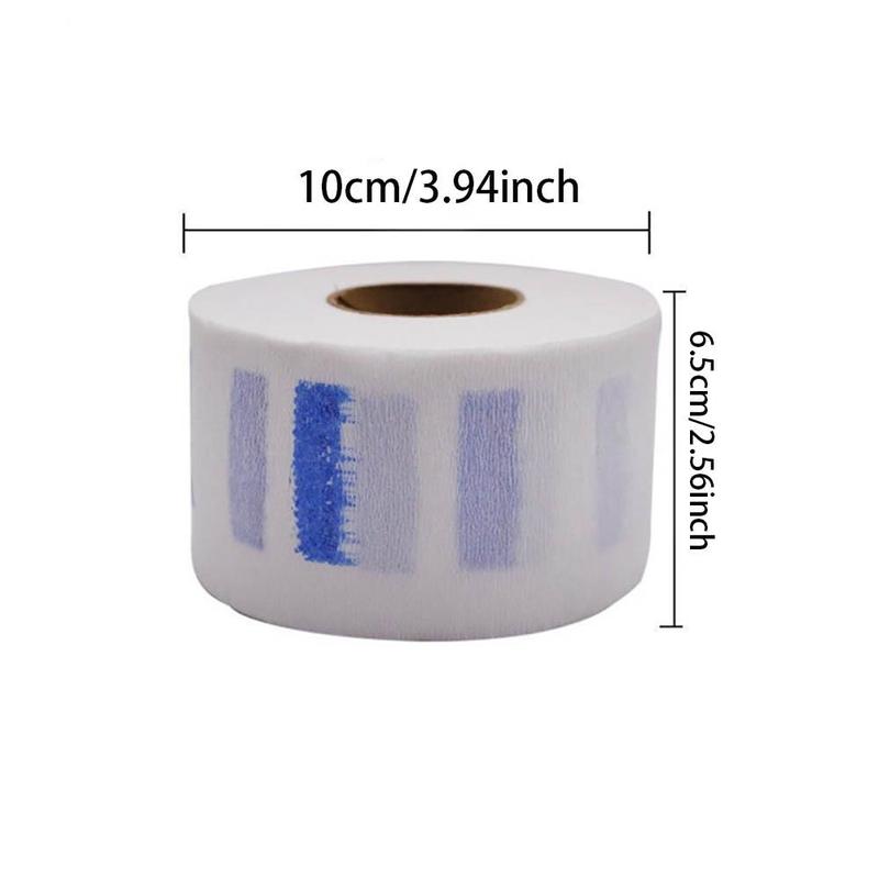 1 Roll Disposable Barber Neck Paper Stretchy Collar Covering Paper, Adhesive Neck Strips Hair Cut Neck Cover Paper Roll, Hair Cutting Accessory for Hairdressers and Barbers or Household Use