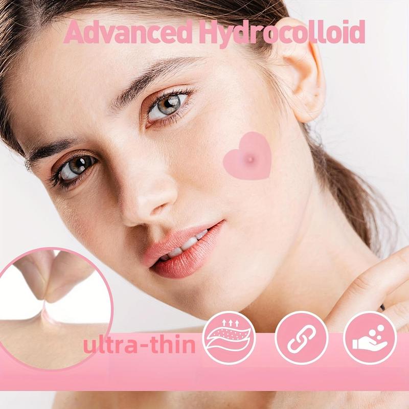 Star & Heart Shaped Acne Patches, 100pcs box Hydrocolloid Acne Cover Patches, Invisible Acne Patches, Skin Care Products for Women & Men