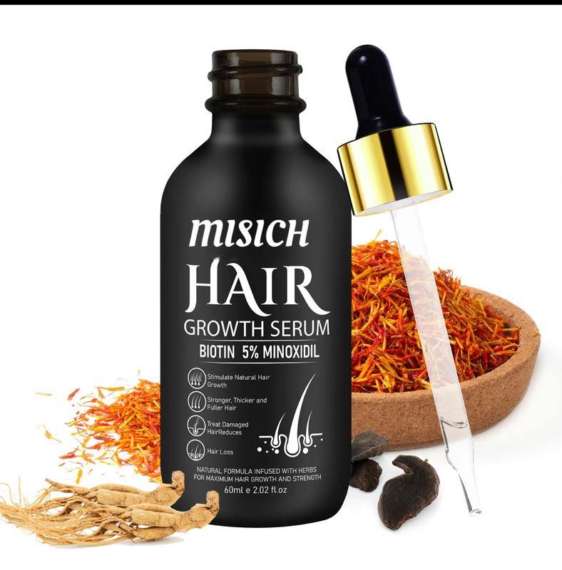 5% Minoxidil Hair Serum(60ml) for Men and Women With Hair Roller Set beard growth oil