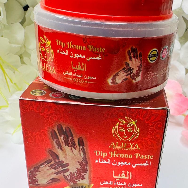 Cherry Red henna  dip henna paste Fragrance Free