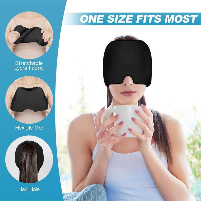 Wearable Design Skincare Ice Cap, Portable Comfort Ice Head Wrap, Cold Gel Head Ice Pack, Decompression Eye Mask, Summer Gift