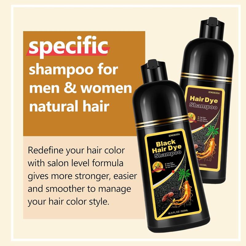 Instant Blonde and Brown Hair Dye Shampoo for Women and Men - Instant Color, Long-Lasting, Easy to Use for All Hair Types,Haircare