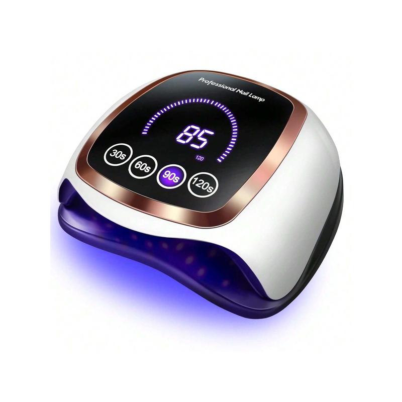 UV LED Nail Lamp, Gugusure 168W Nail Curing Lamps For Home & Salon, Led Nail Dryer For Gel Polish With Automatic Sensor 4 Timer Setting, Professional Nail Art Tools For Fingernail And Toenail Nail