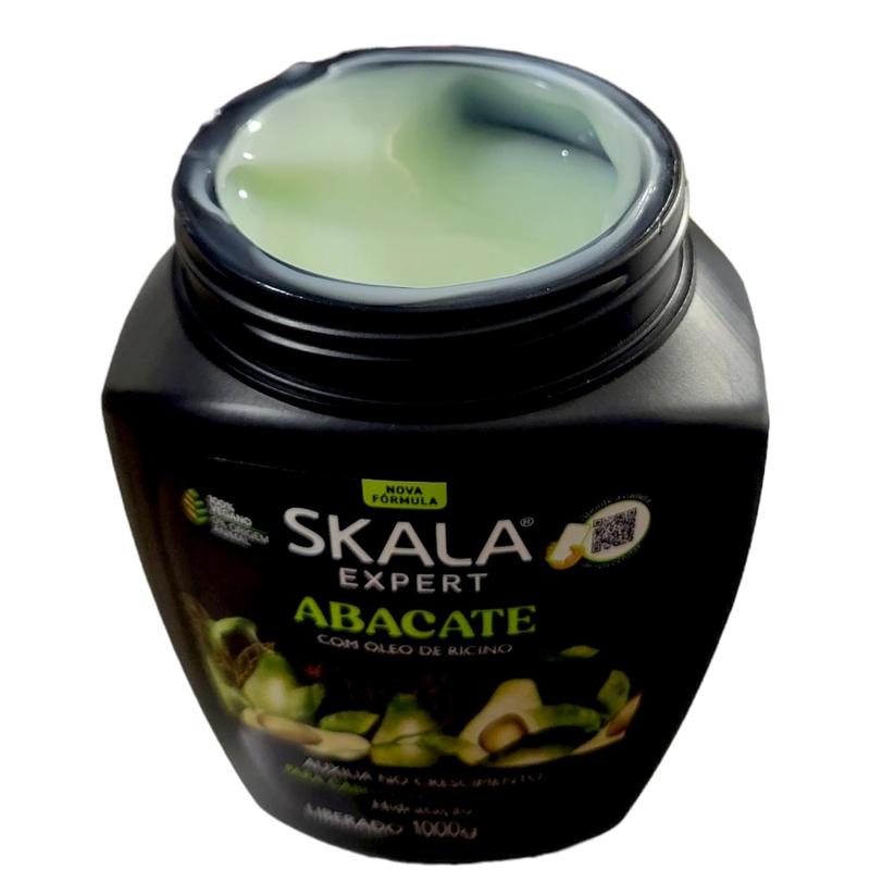 SKALA Avocado Hair Cream - For Weak and Dull Hair - 2 in 1 Conditioning Treatment Cream, Net 35.27 Oz (Pack of 1) VEGAN