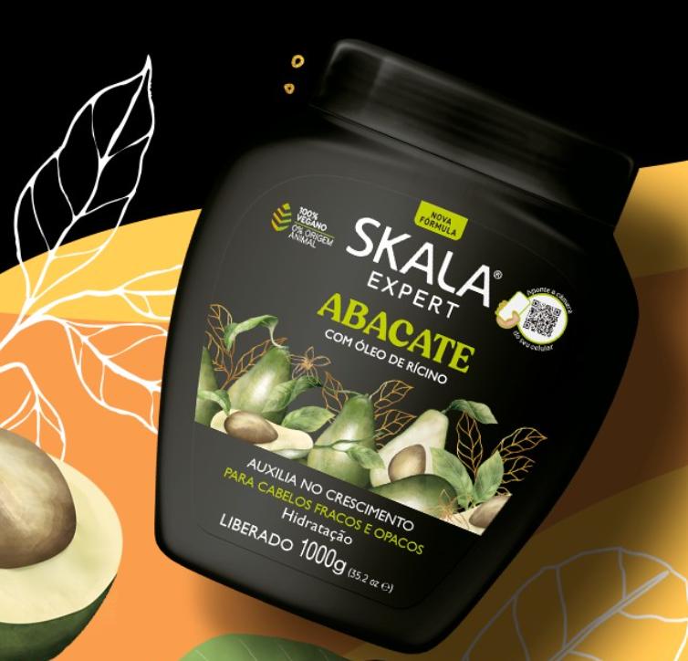 SKALA Avocado Hair Cream - For Weak and Dull Hair - 2 in 1 Conditioning Treatment Cream, Net 35.27 Oz (Pack of 1) VEGAN