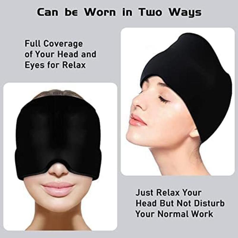 Wearable Design Skincare Ice Cap, Portable Comfort Ice Head Wrap, Cold Gel Head Ice Pack, Decompression Eye Mask, Summer Gift