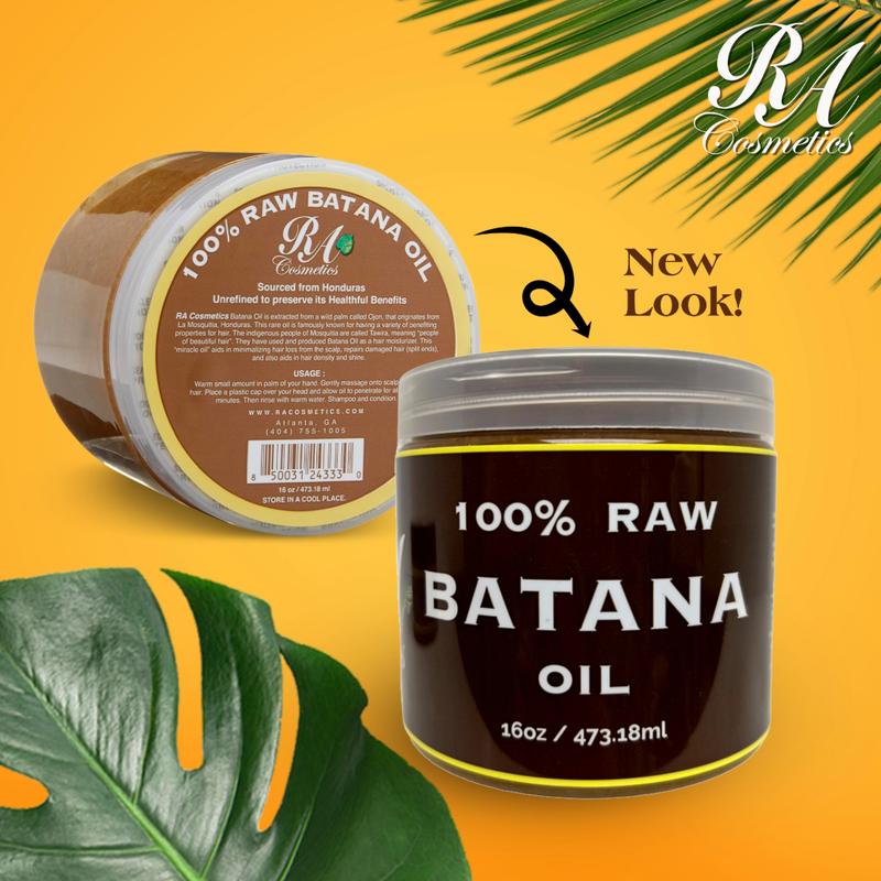 RA Cosmetics 100% Raw Batana Oil From Honduras - Promotes Hair Growth, Thickens Hair in Men and Women