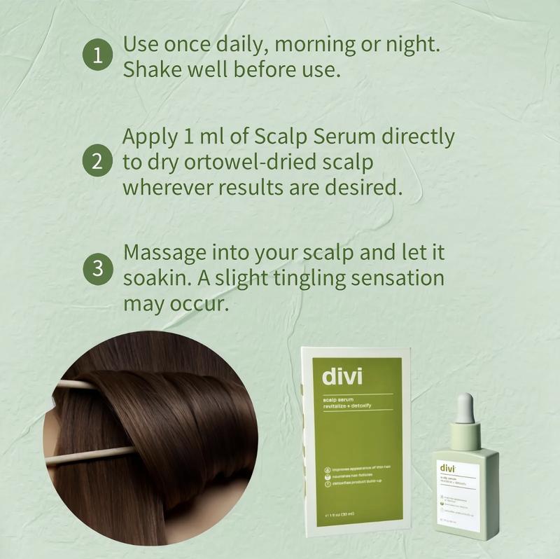 Divi Scalp Serum for Fuller, Thicker-LookingHair & Healthy Scalp,30ml -1 Pack