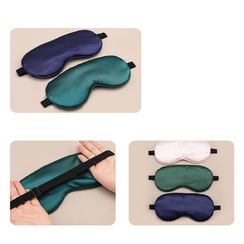 Comfortable Ice Silk Sleep Mask Nap & Blindfold, Block Out Light Sleeping Mask, Soft Comfort Eye Mask Eye Shade Cover For Travel & Eye Mask