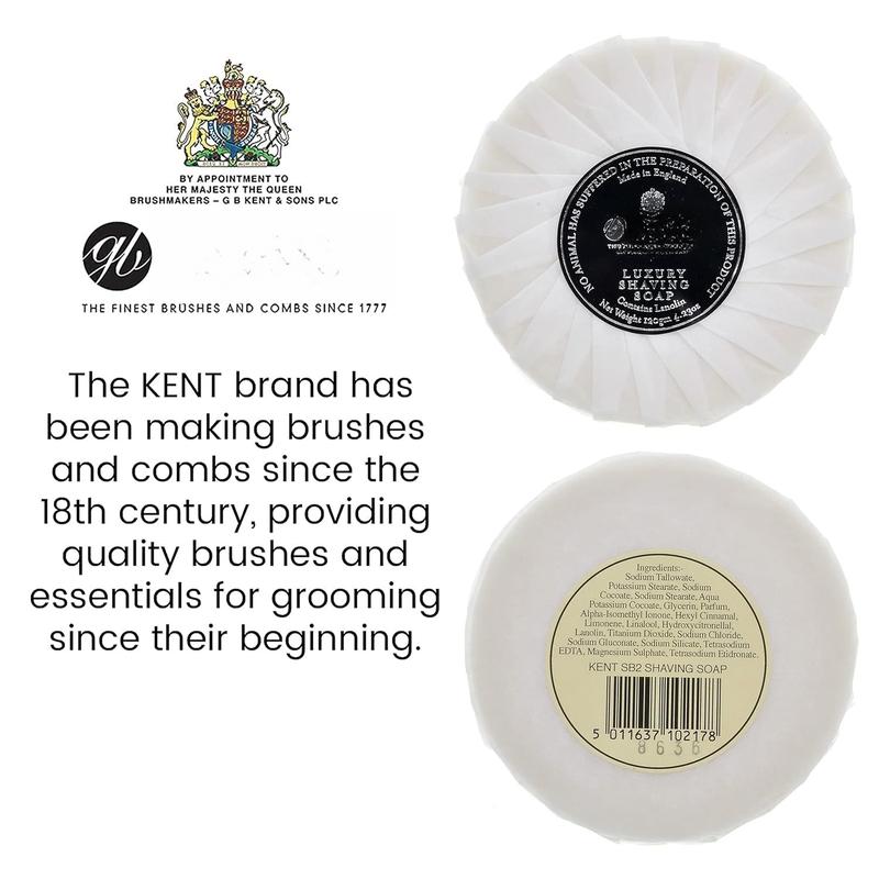 SB2 Shaving Soap Puck Shaving Soap Refill for Men for Shaving Soap Bowl use with Shaving Brush for Men. Luxury Shave Barber Soap Made with Extracts of Lavender, Pine, and Clove.  England