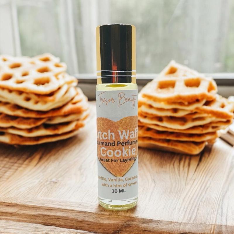 Dutch Waffle Cookie Body Oil Roll-On, Natural Gourmand Scent, 10ml, Body Care Aroma Fragrance Aroma Fragrance