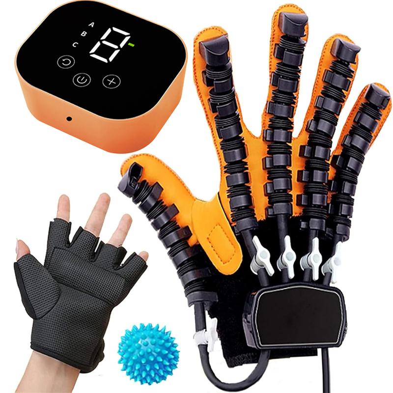 Rehabilitation Robot Gloves Upgrade Stroke Hand Therapy Equipment, Automatic Hand Trainer Gloves with 4 Workout Modes and Hand Massage