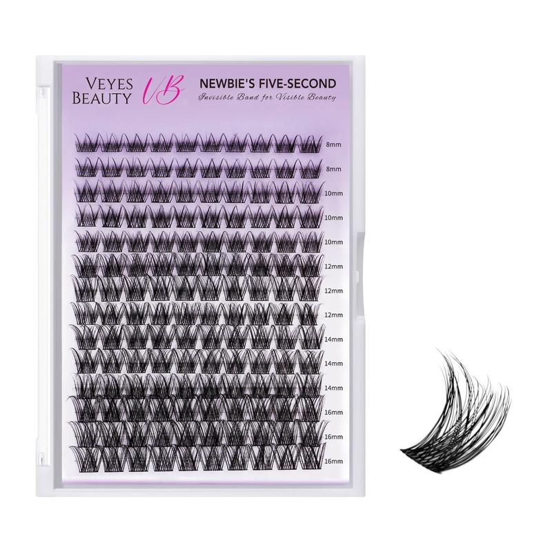 Comfort Veyesbeauty Individual Lashes Cosmetic False Eyelashes, Natural Makeup Look Eyelash Extensions Kit, Eyelashes Extensions, Portable Self Grafting Curl False Eye Lashes Clusters for Girls, Christmas Gift