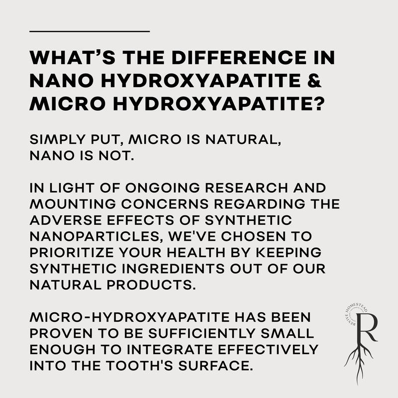 Natural Hydroxyapatite Tooth Powder | Teeth Whitening | Micro Hydroxyapatite | Remineralizing | Gentle | Toothpaste Alternative | Natural Toothpate Oral Toothbrush