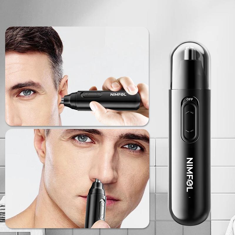 2 in 1, Electric Nose Hair Trimmer, Painless Ear Hair Removal Tool, Rechargeable and Easy-cleaning Clipper for Men and Women,Comfort, christmas gift ideas, black friday deals