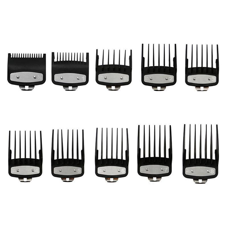 Professional Hair Clipper Attachment Comb Set, 10pcs set Electric Hair Clipper Limit Comb Caliper Set, Haircutter Positioning Comb, Haircutter Accessories Suitable for Men & Women