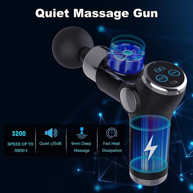 Comfort Massage Gun, Handheld Full-body Massager, Professional Portable Powerful 32-speed Electric Fascia Gun with LCD Display for Home Fitness, Easy Smart Massager for Men & Women, Christmas Gift