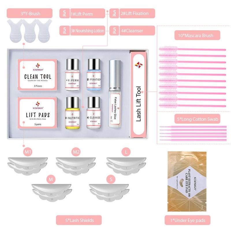 Upgraded Lash Lift Kit, Semi-permanent Curling Eyelash Perm Kit, Keep Lashes for 40 To 60 Days, Christmas Gift for Girls, Friend, Family, Christmas Gift