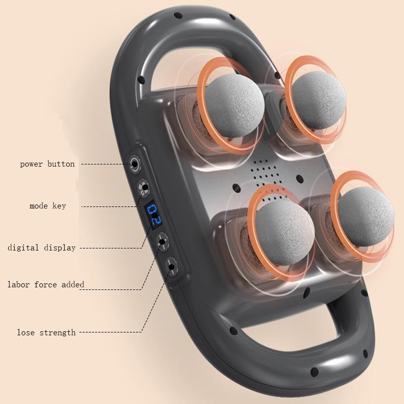 4 Heads Massager, Compact Handheld Massager, Full Body Massager for Foot, Leg, Waist, Back and Neck, Personal Care Appliances, Winter & New Year Gift