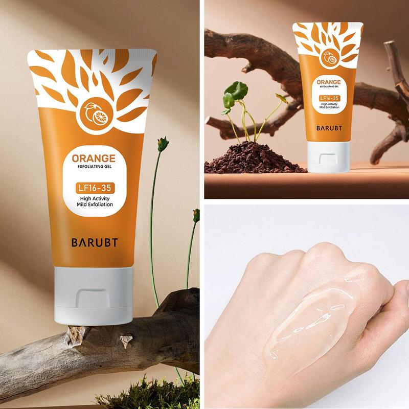 +5Get 2Pcs Orange Exfoliating Gel Scrub Face Body Skin, Facial Exfoliator 50g Skincare