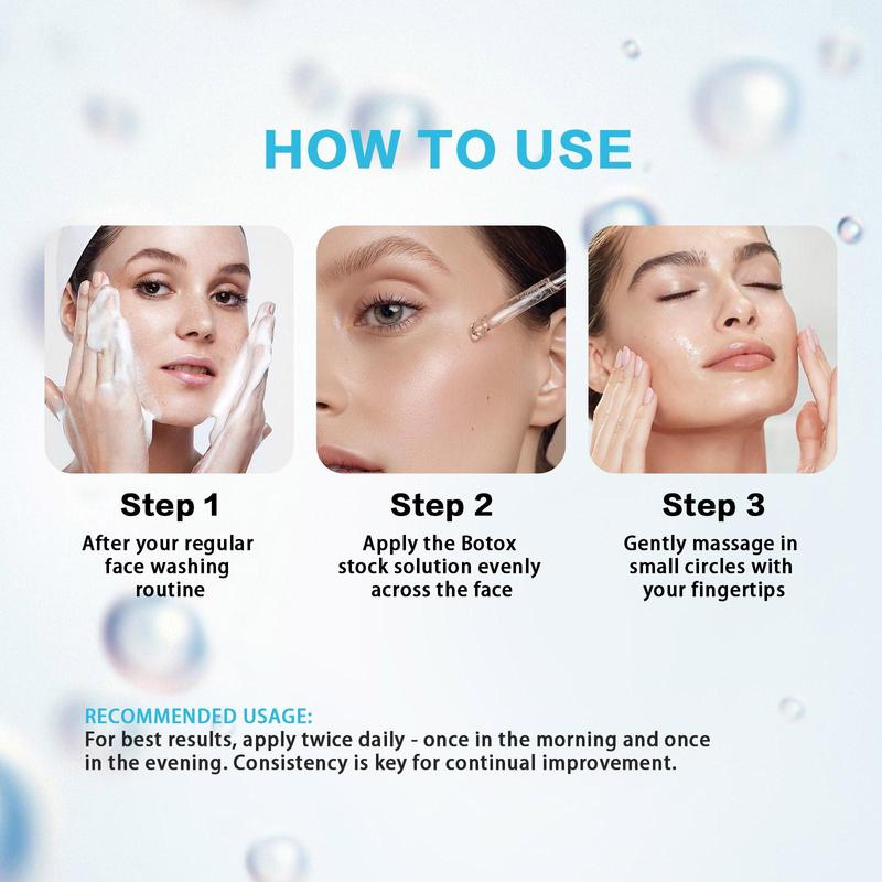 Botox Stock Solution, 1 Box 2 Boxes Moisturizing and Firming Facial Skin Care Essence, Hydrating Facial Essence, Skin Care Product for Women & Men