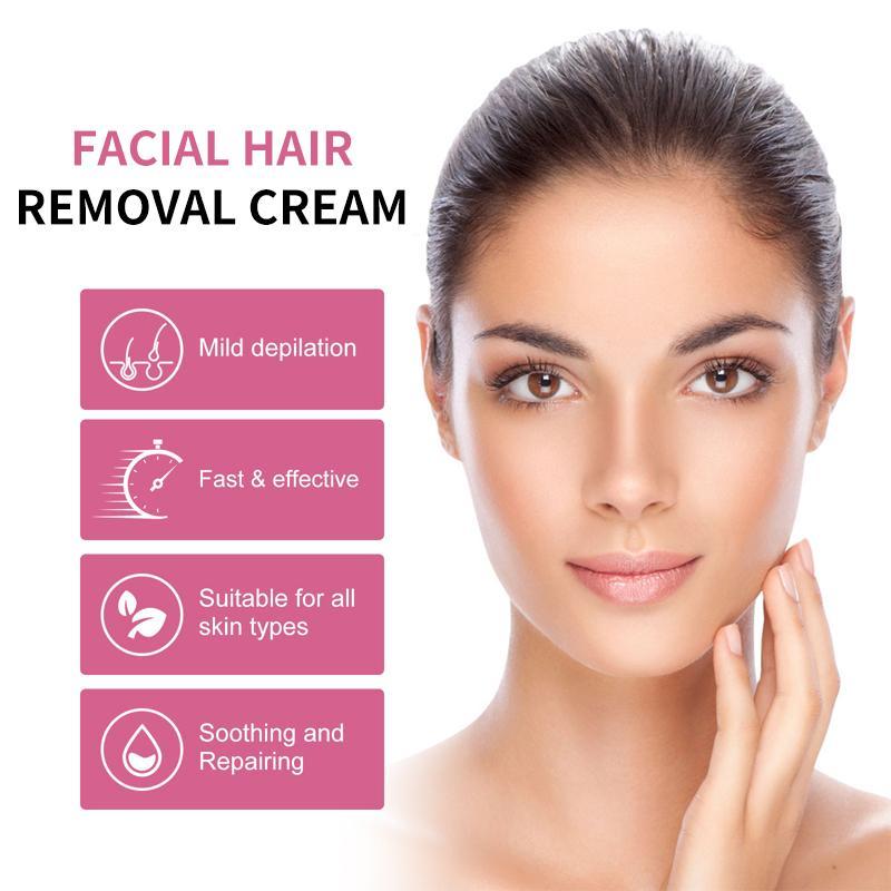 50g Peach Lip Hair Removal Cream, Gentle Formula, Making The Lip Skin Smoother, Convenient To Use and Carry