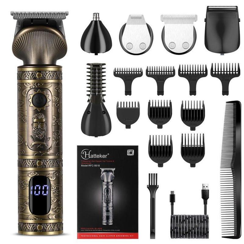 Electric Hair Trimmer Kit, 1 Set Multifunctional Hair Clipper with Tool, Professional Hair Trimmer, Barber Clipper, Hair Clipper Trimmer Neon Clipper