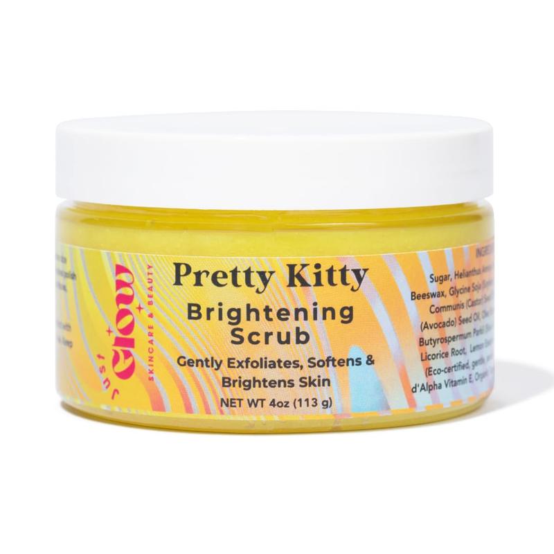 Pretty Kitty Bikini Line Sugar Scrub –Kojic Acid & Turmeric for Ingrown Hairs & Razor Bumps – Exfoliates, Softens & Brightens Bikini, Thighs & Armpits